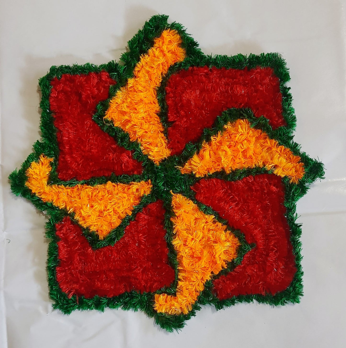 Woolen far Swastik Rangoli Mat – ( Pack of 2 )
